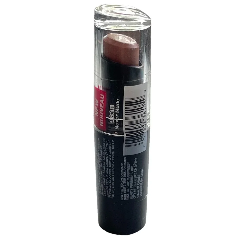 Wet n Wild Megalast Lip Color‎ 983B Never Nude Matte Beige Nude Sealed New